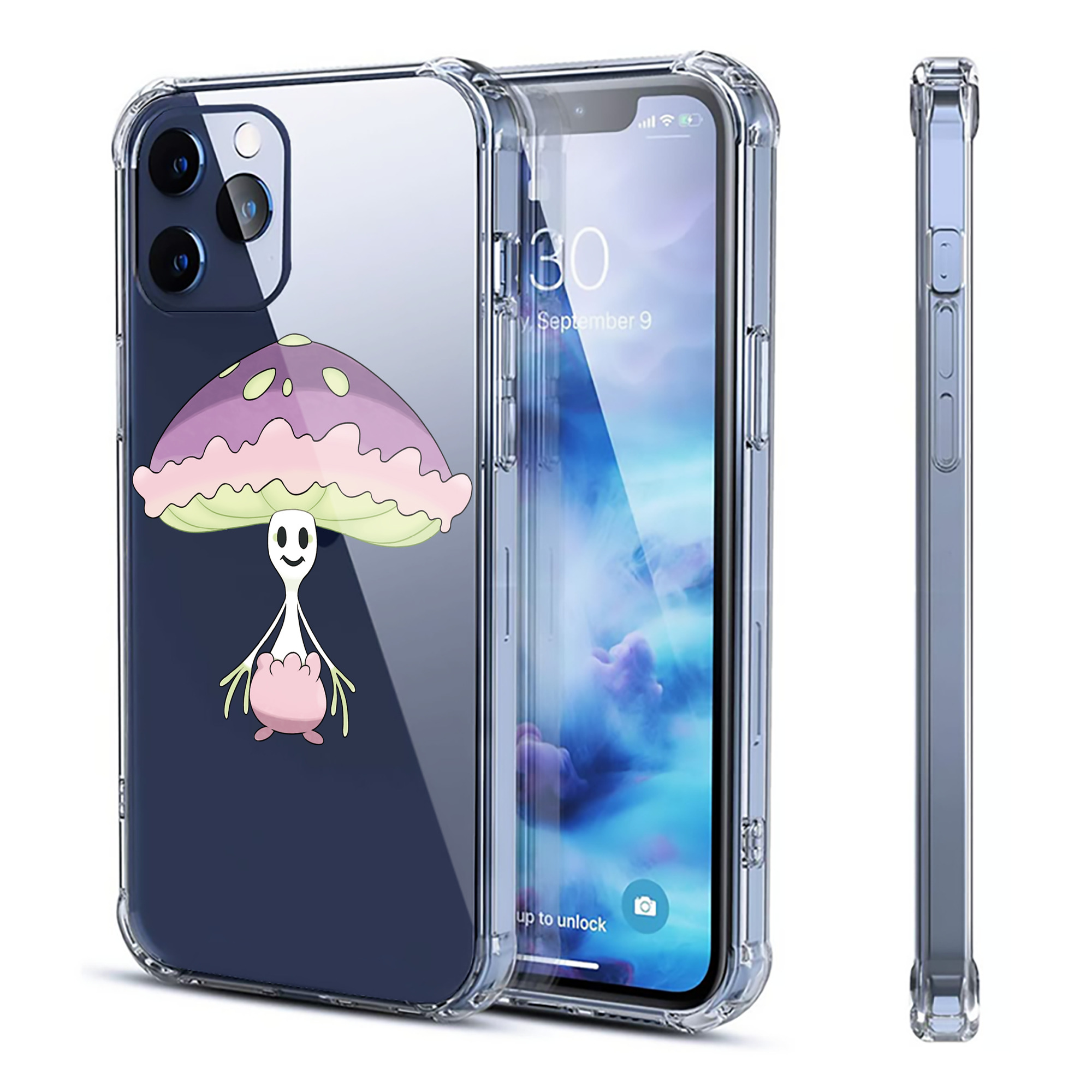 （画像用） ポケットモンスター Pokémon 【iPhone 12シリーズ対応】透明スマホケース（クリアソフトケース）